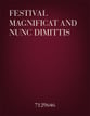 Festival Magnificat and Nunc Dimittis SATB Singer's Edition cover